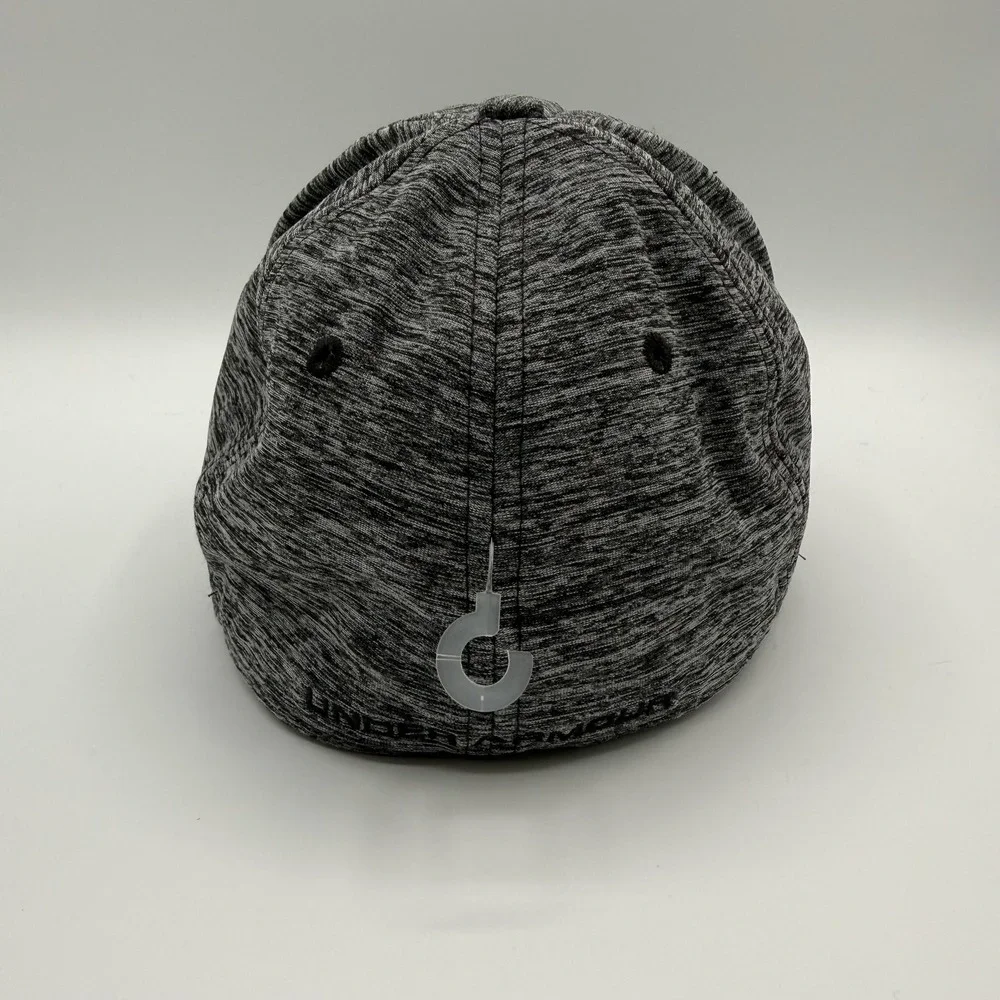 Under Armour Hat Cap Fitted Mens M/Large Gray Heathered Stretch‎ Baseball Sports